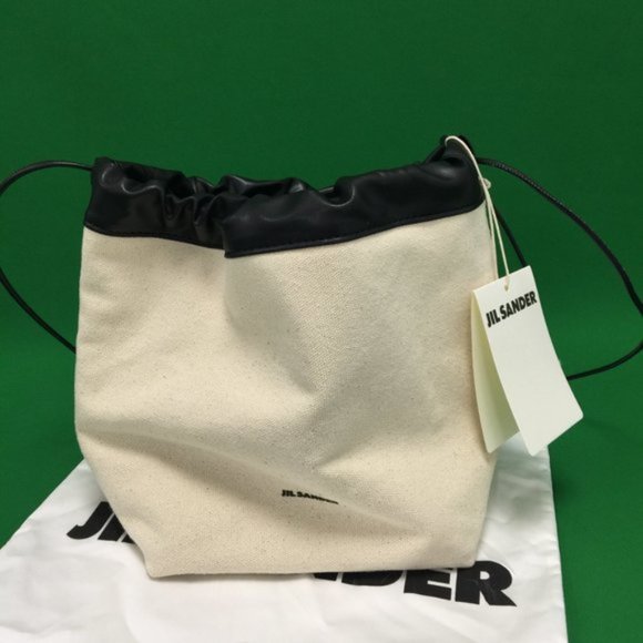 Jil Sander NWT Small Canvas Drawstring Crossbody Bag - Picture 2 of 9